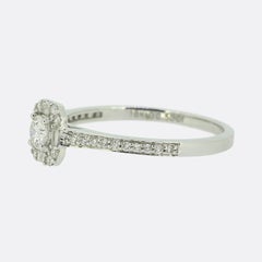 0.50 Carat Diamond Halo Ring