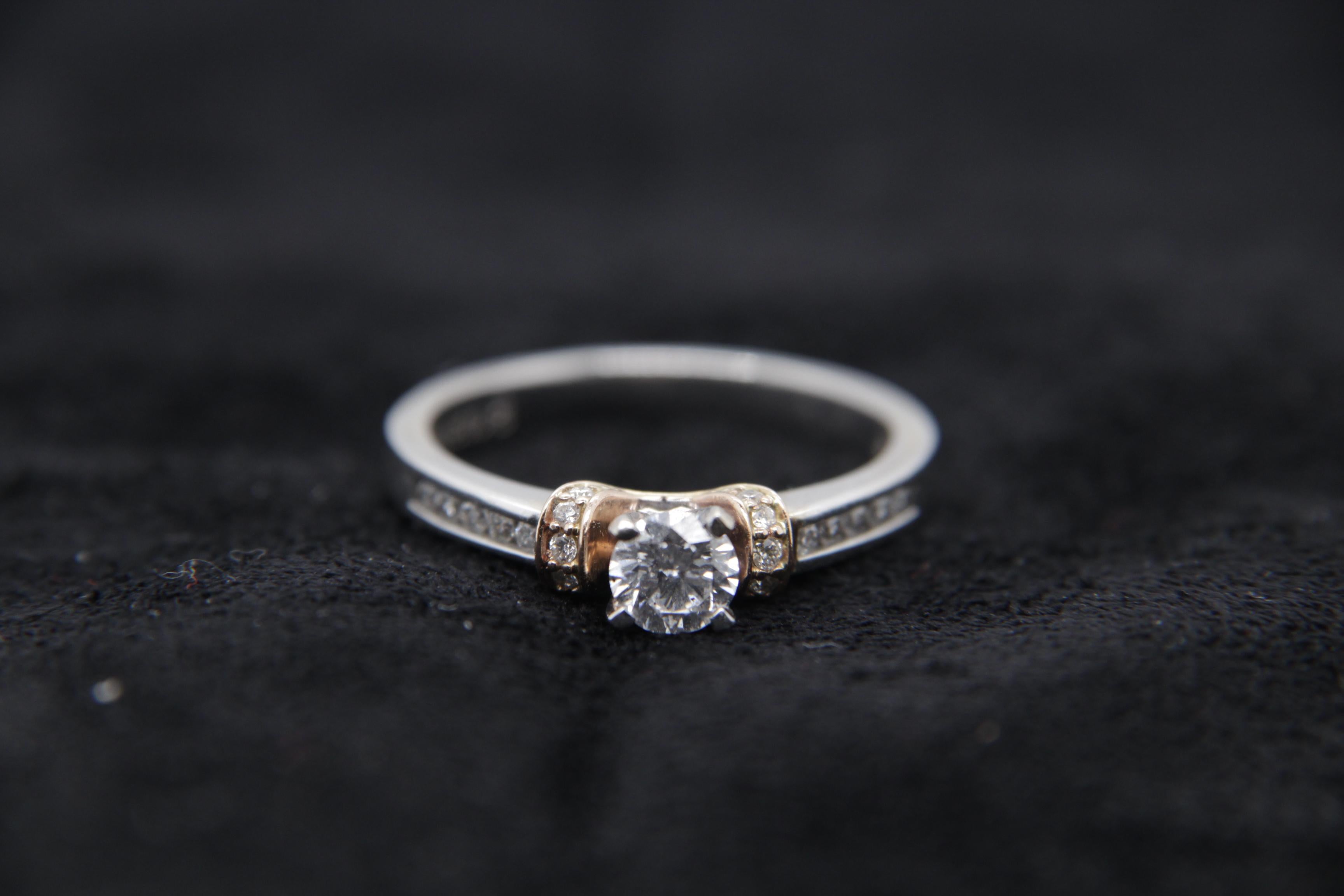 Women's or Men's 0.50 Carat Diamond Ring in 14 Karat Gold