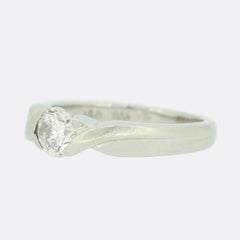 0.50 Carat Diamond Solitaire Engagement Ring