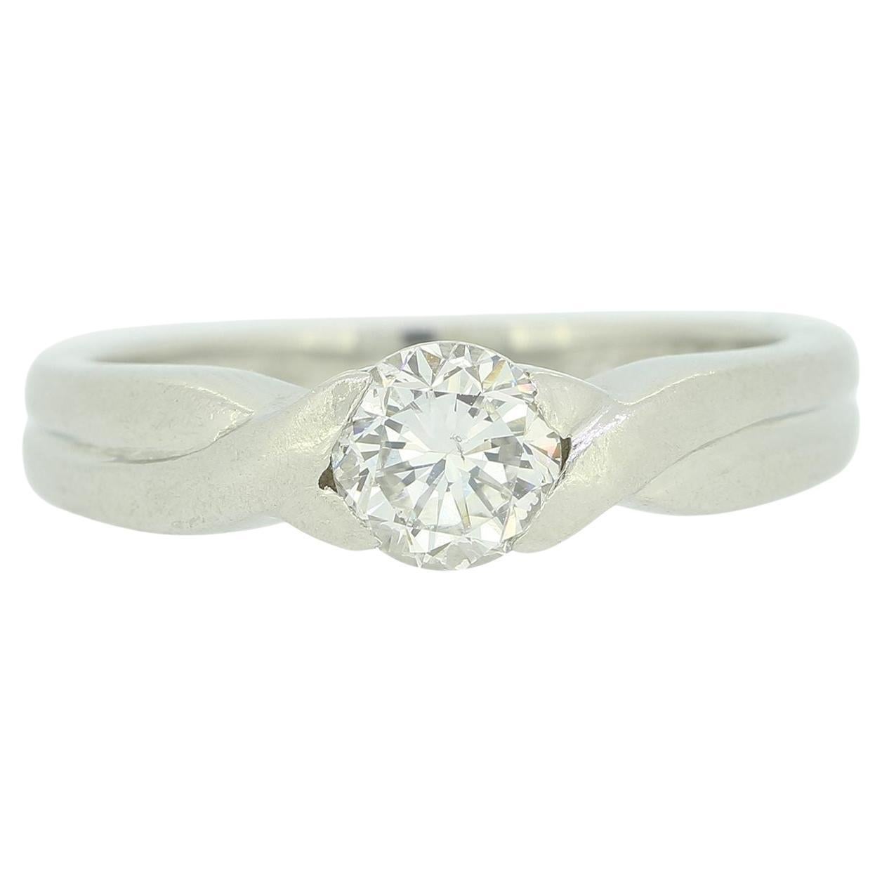 0.50 Carat Diamond Solitaire Engagement Ring