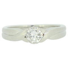 0.50 Carat Diamond Solitaire Engagement Ring