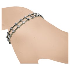0.50 Carat double row Milgrained Bezel Set Diamond Bracelet