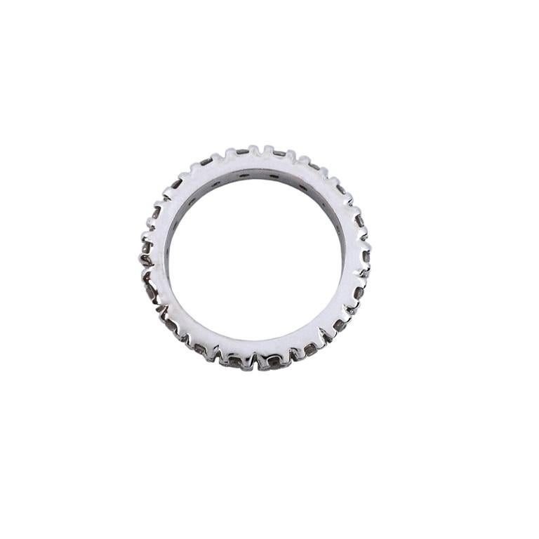 Women's 0.50 Carat Eternity Band in White Gold For Sale