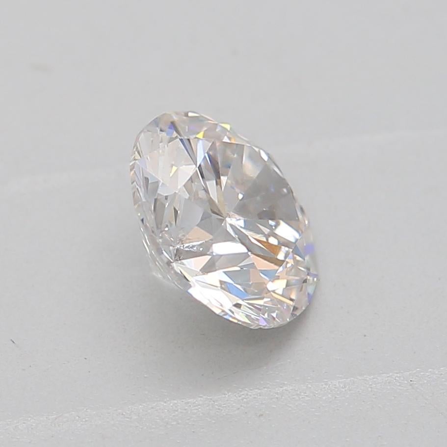 0.50-CARAT, FAINT PINKISH BROWN -, Round, SI1-CLARITY, GIA , SKU-7796 In New Condition For Sale In Kowloon, HK