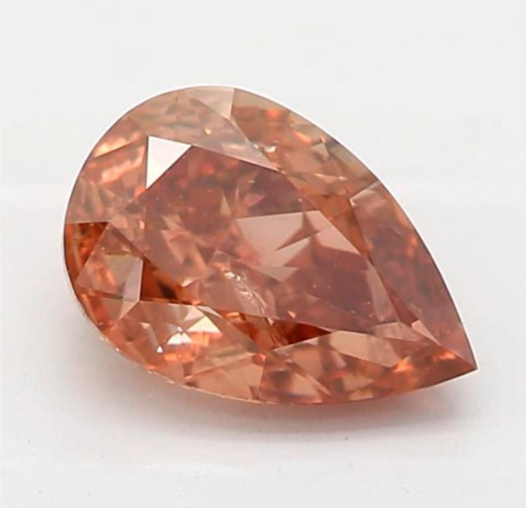 *100% NATURAL FANCY COLOUR DIAMOND*

✪ Diamond Details ✪

➛ Shape: Pear
➛ Colour Grade: Fancy Deep Brown Pink
➛ Carat: 0.50
➛ Clarity: I1
➛ GIA Certified 

^FEATURES OF THE DIAMOND^

Our fancy deep brown pink diamond is a rare and exquisite diamond
