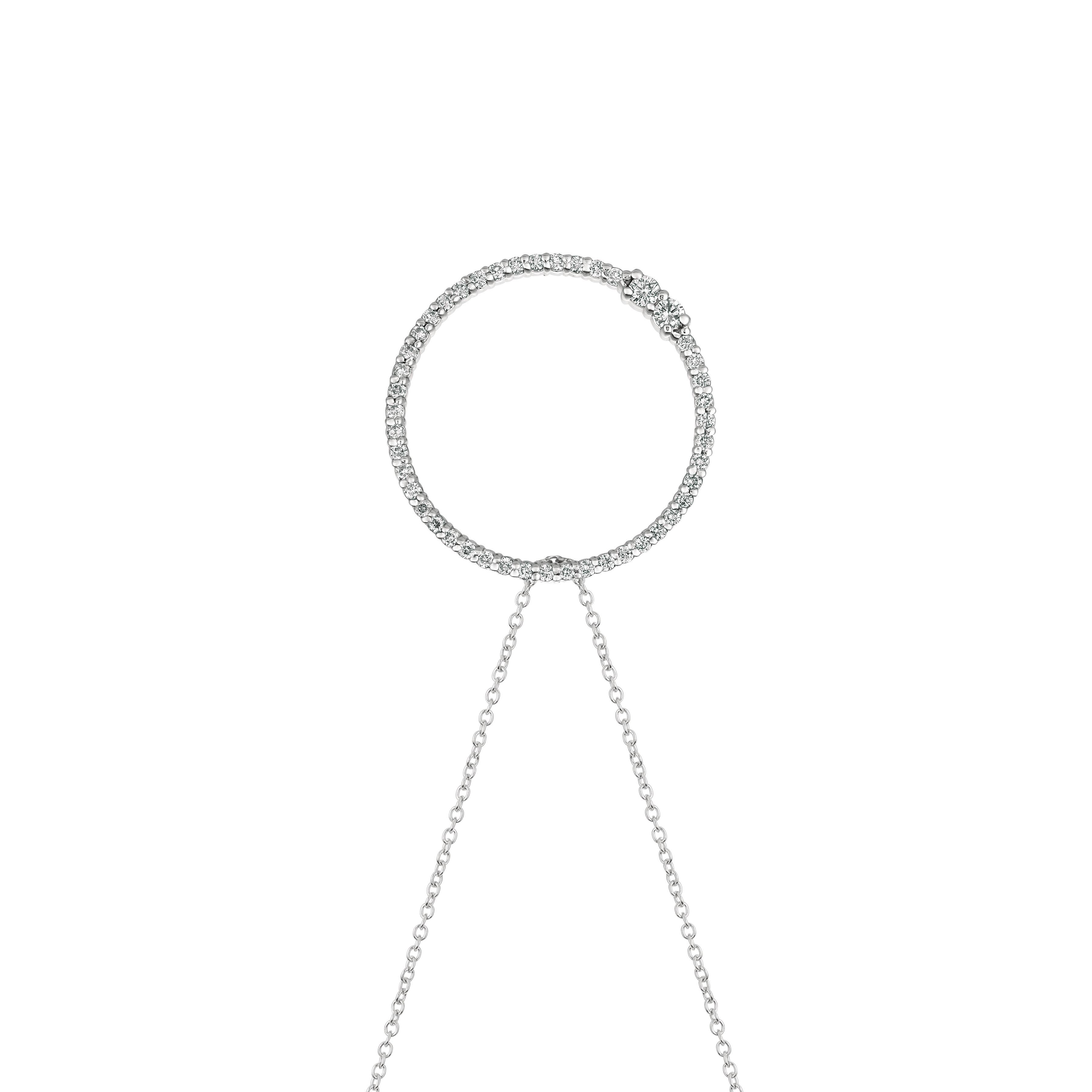 0.50 Carat Natural Diamond Circle Necklace 14K White Gold G SI 18 inches chain

100% Natural Diamonds, Not Enhanced in any way Round Cut Diamond Necklace
0.50CT
G-H
SI
14K White Gold, Pave style , 3.8 grams
15/16 inch in height, 15/16 inches in
