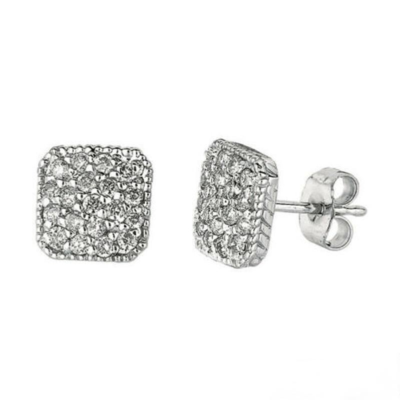 0.50 Carat Natural Diamond Earrings G SI 14K White Gold

100% Natural, Not Enhanced in any way Round Cut Diamond Earrings
0.50CT
G-H 
SI  
14K White Gold,  1.7 grams, Prong set
5/16 inch in height, 5/16 inch in width
38 diamonds

E4952WD
ALL OUR