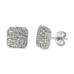 0.50 Carat Natural Diamond Earrings G SI 14K White Gold