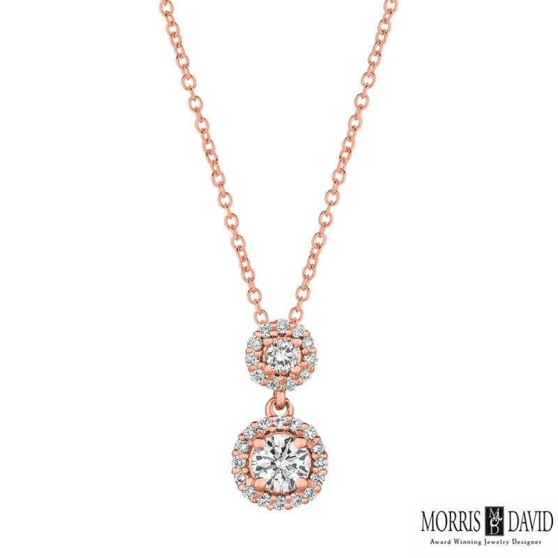 100% Natural Diamonds, Not Enhanced in any way Round Cut Diamond Necklace  
0.50CT
G-H 
SI  
5/8 inch in height, 5/16 inch in width
14K White Gold,    Pave Style,    2.8 grams
1 Diamond - 0.23ct, 23 Diamonds - 0.27ct

N5555.50W
ALL OUR ITEMS ARE