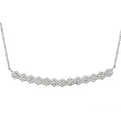 0,50 Karat natürlicher Diamant-Anhänger Halskette G SI 14K Weißgold