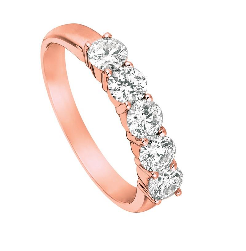 
0.50 Carat Natural Diamond Ring G SI 14K Rose Gold 5 stones
 

    100% Natural Diamonds, Not Enhanced in any way Round Cut Diamond Ring
    0.50CT
    G-H 
    SI  
    14K Rose Gold  Prong style   3.20 grams
     3 mm in width 
    Size 7
    5