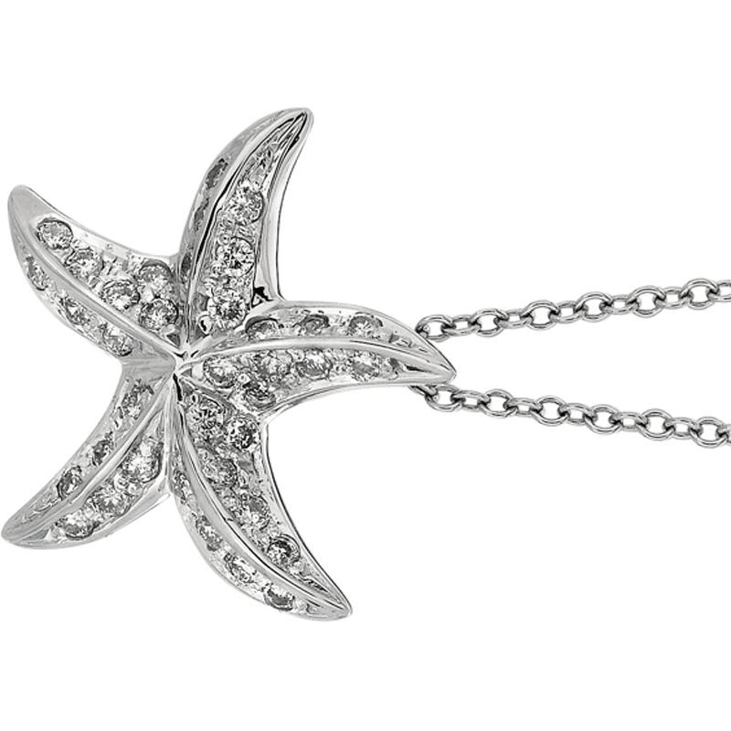 0.50 Carat Natural Diamond Starfish Necklace 14K White Gold

100% Natural Diamonds, Not Enhanced in any way Round Cut Diamond Necklace with 18'' chain
0.50CT
G-H
SI
14K White Gold Pave style 2.70 gram
11/16 inch in length and width
37