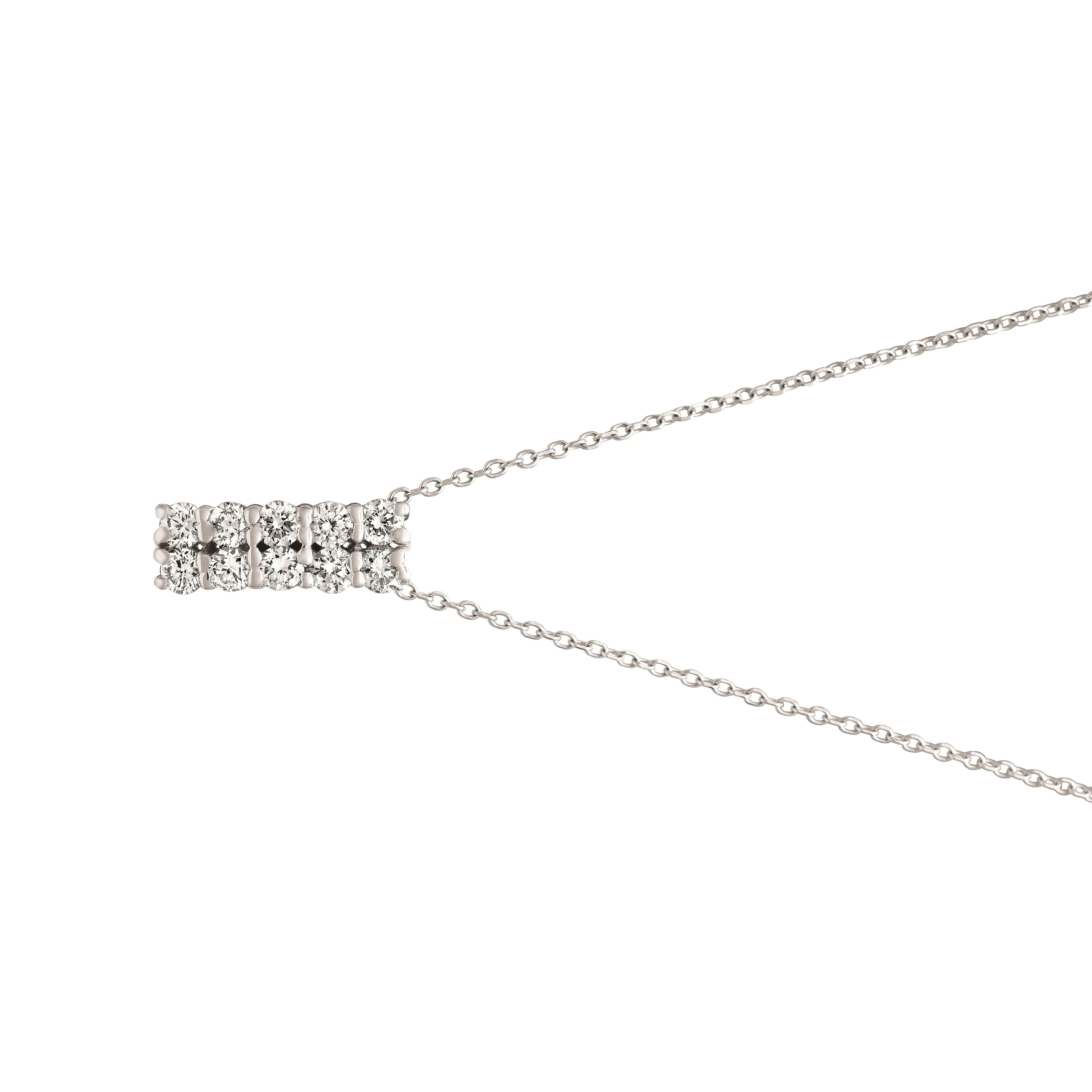 0.51 Karat natürlicher Diamant 2 Reihen Halskette 14K Weißgold G SI 18 Zoll Kette

100% natürliche Diamanten, nicht verbessert in irgendeiner Weise Round Cut Diamond Necklace
0.51CT
G-H
SI
14K Weißgold, Zackenform, 2,2 Gramm
1/2 Zoll in der Höhe,