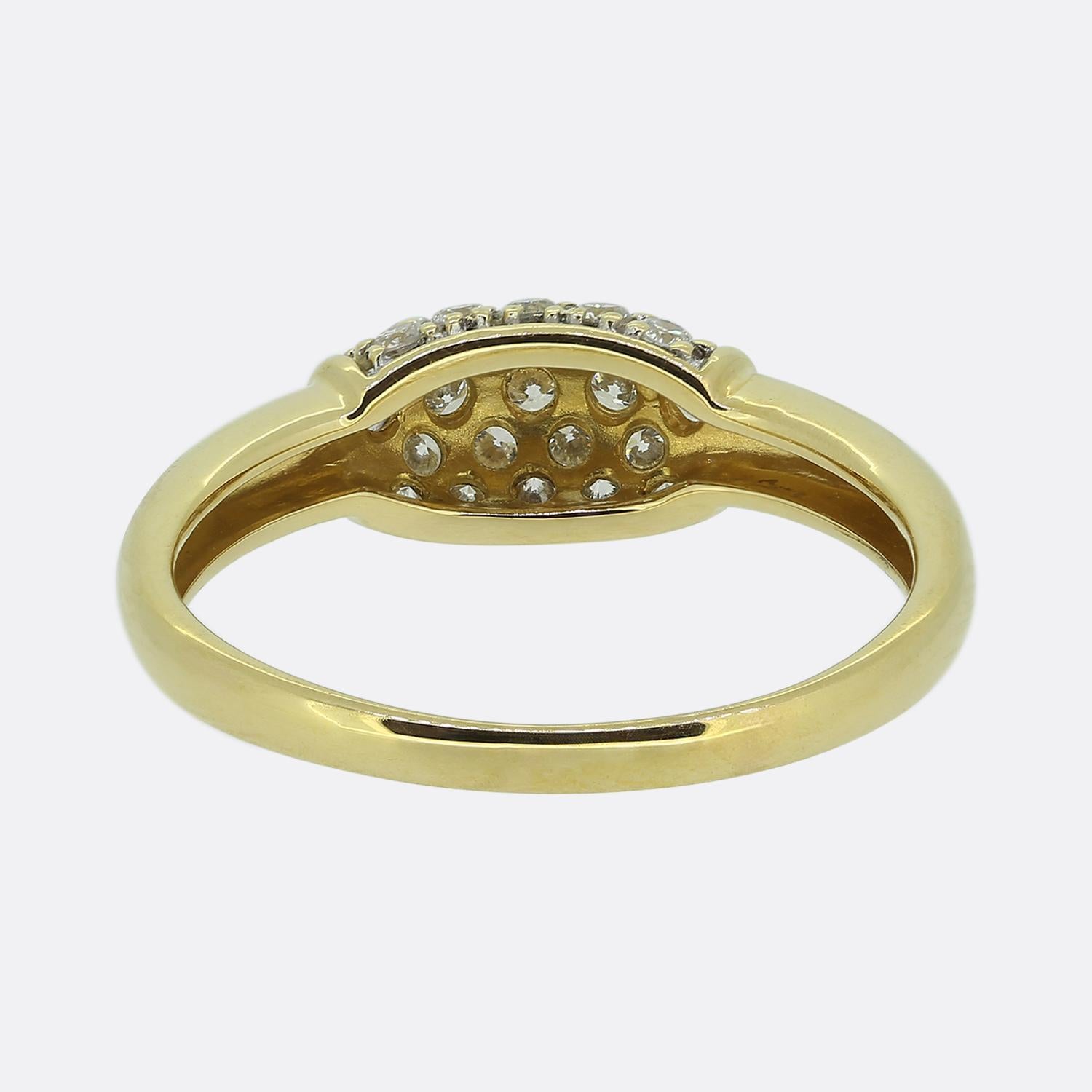 Anello a grappolo con diamante da 0,50 carati In condizioni buone in vendita a London, GB