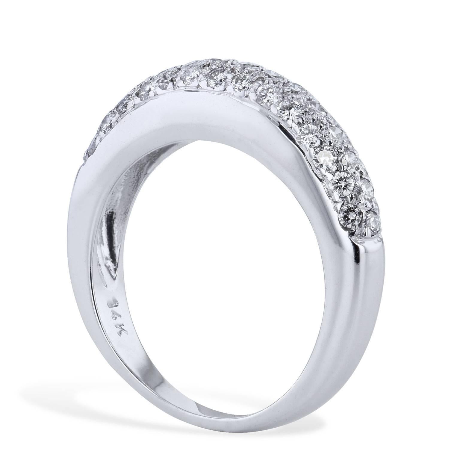 0.50 Carat Pave Set Diamond 14 karat White Gold Band Ring Size 5

Enjoy this 14 karat white gold diamond band featuring 0.50 carat of pave-set diamond (G/H/SI1).

Currently a size 5

Complimentary sizing available upon request although with this