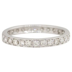 0.50 Carat Round Brilliant Cut Diamond Eternity Band 14 Karat In Stock