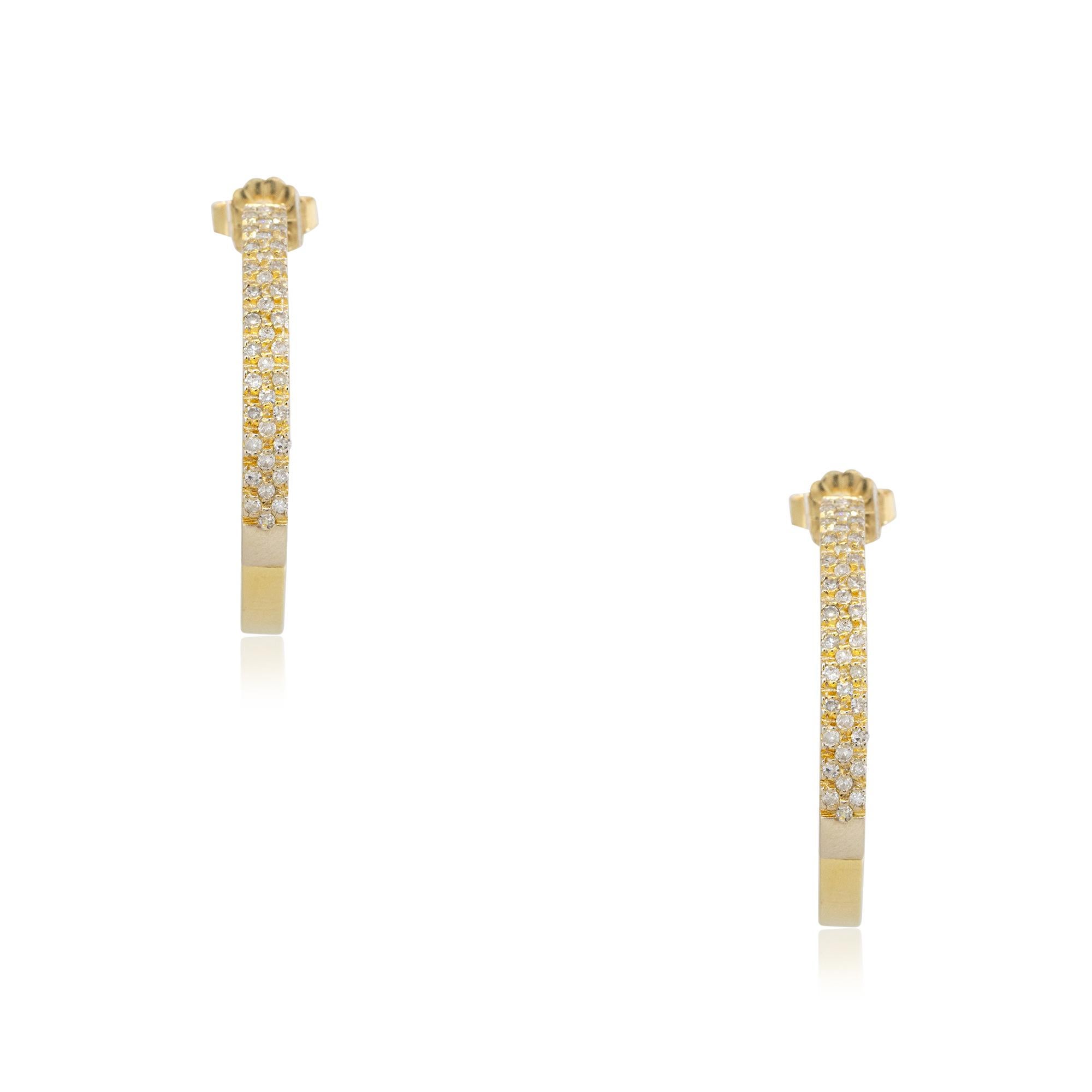 Pendientes de aro de oro amarillo de 14k con diamantes redondos talla brillante de 0,50 ctw

Producto: Pendientes de aro de diamantes
Diamantes: Todos los diamantes naturales
Material: oro Amarillo 14k
Detalles de los diamantes: Hay aproximadamente