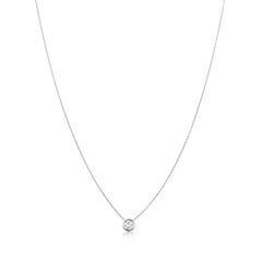 Issac Nussbaum 0.50 Carat Round Brilliant Cut Diamond Pendant Necklace