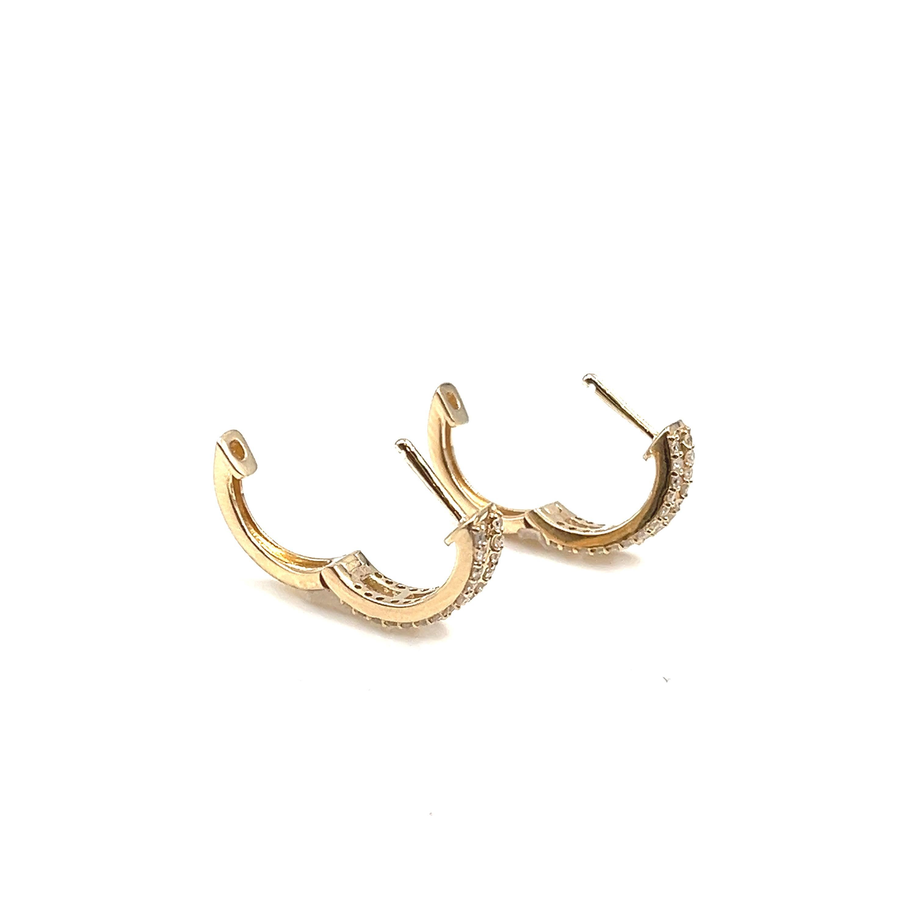 Taglio misto 0,50 ct Diamante Huggies in vendita
