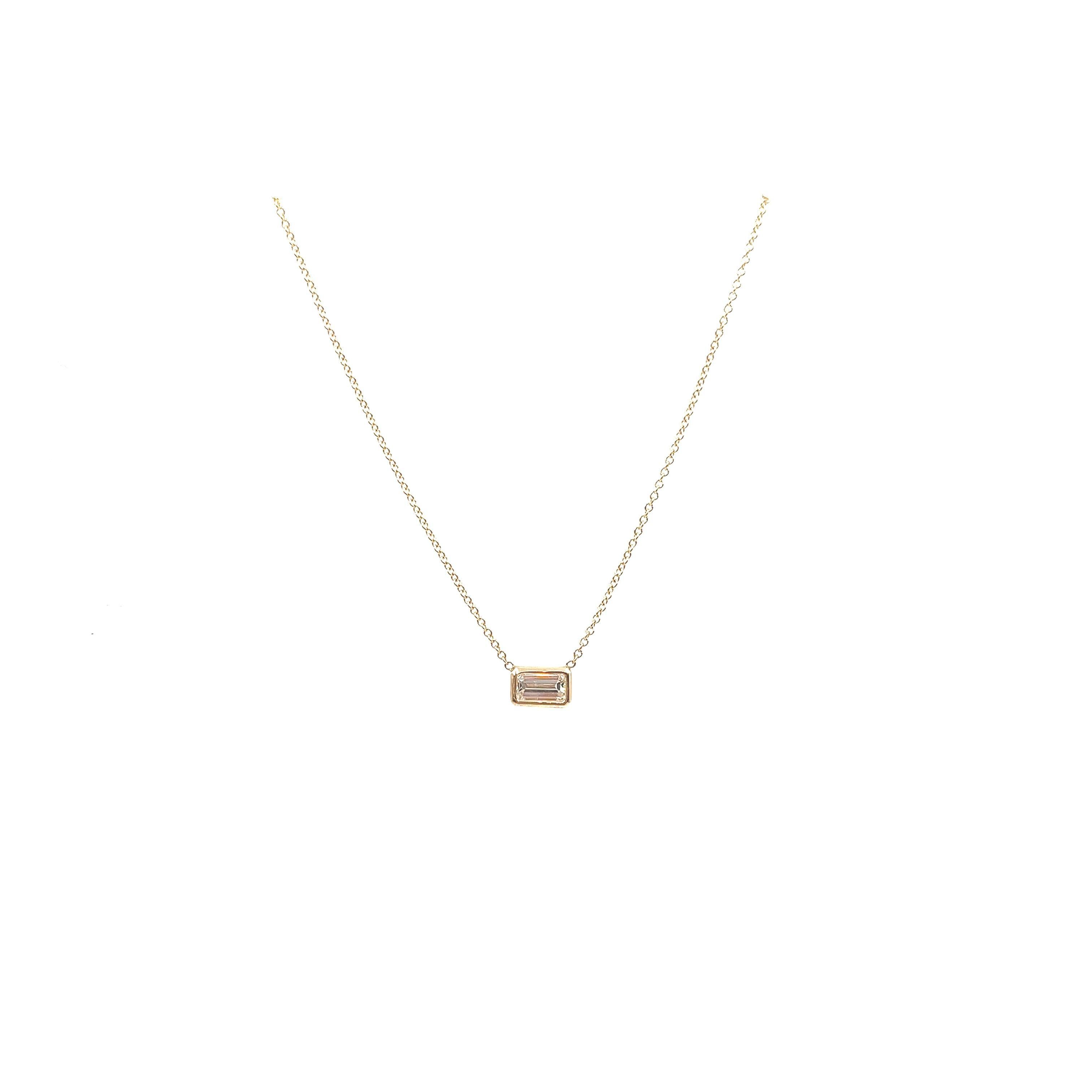 Ciondolo con diamante da 0,50 ct In condizioni Nuovo in vendita a Chicago, IL