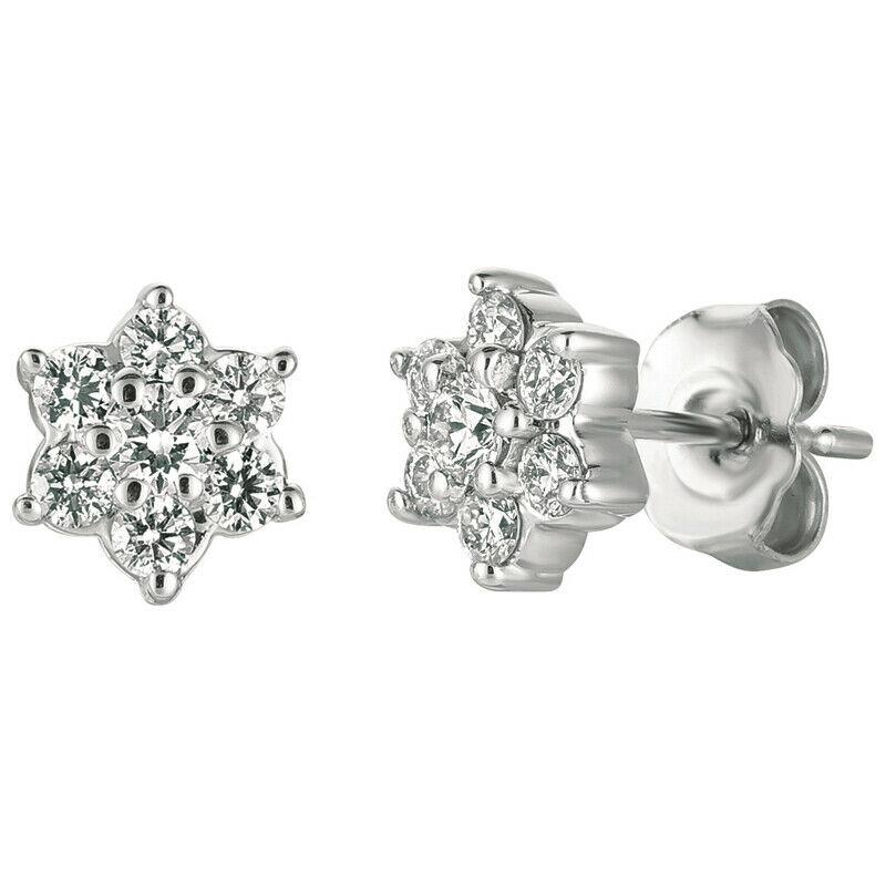 0.50 Carat Natural Diamond Earrings G SI 14K White Gold

100% Natural, Not Enhanced in any way Round Cut Diamond Earrings
0.50CT
G-H 
SI  
14K White Gold,  1.3 grams, Prong set
1/4 inch in height, 1/4 inch in width
2 diamonds - 0.14ct, 12 diamonds -