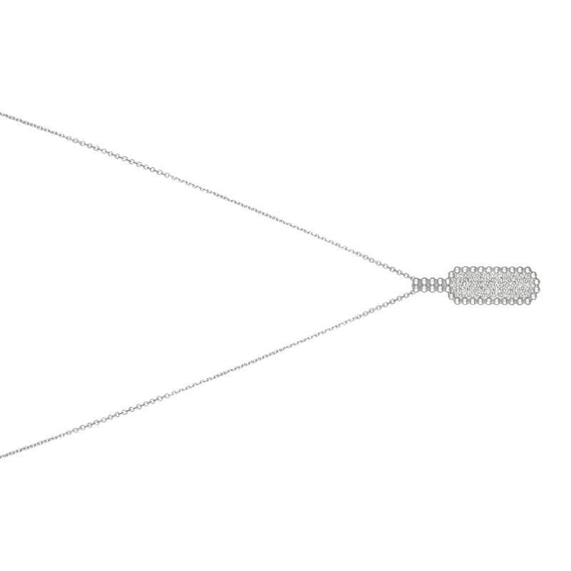 0,50 quilates de diamante natural collar de etiqueta de perro 14 quilates de oro blanco G SI Corte redondo en venta