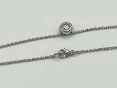 0, 50 Ct Solitaire W/SI Platinum Chain