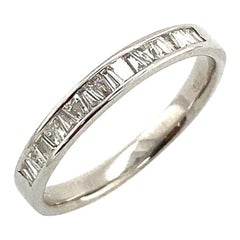 0.50ct Diamond Baguette Set Eternity/Wedding Band in 18ct White Gold