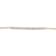 0,50ct Diamond Line Armband aus 18K Rose Gold