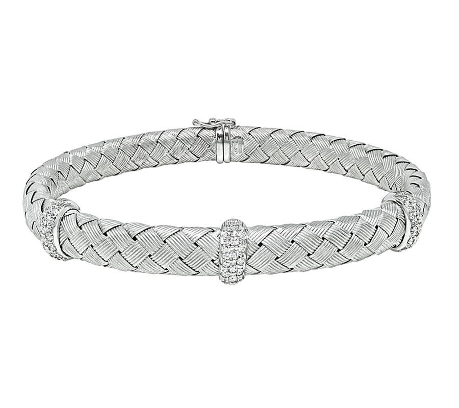 0,50ct Diamond Weave Armspange Armband (Rundschliff) im Angebot