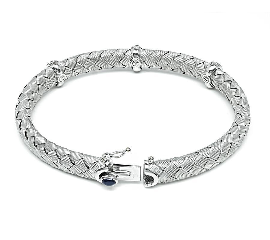 0,50ct Diamond Weave Armspange Armband im Zustand „Gut“ im Angebot in New York, NY