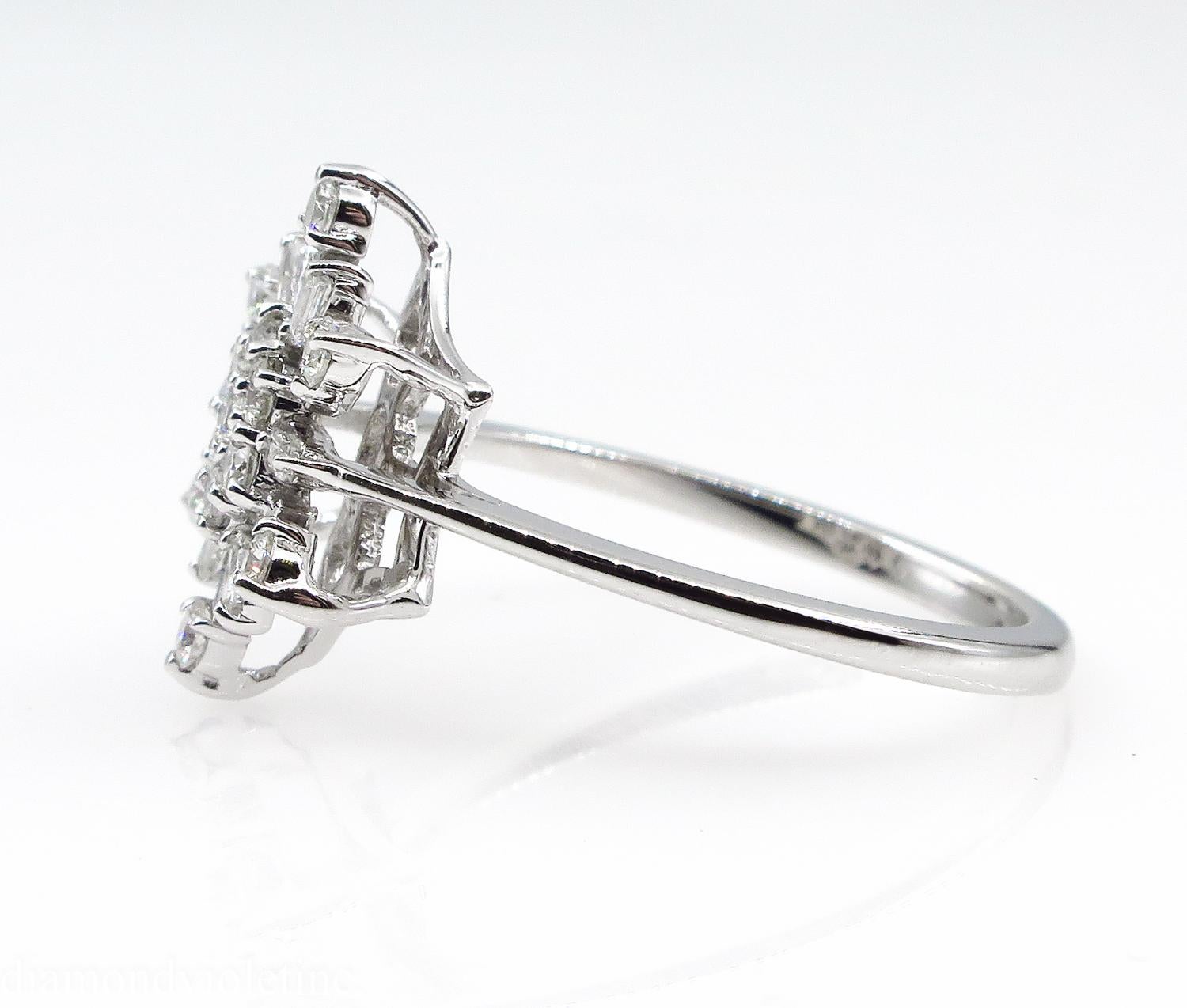 vintage snowflake engagement ring