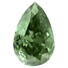 0.50ct GIA Fancy Dark Gray-Yellowish Green Pear Diamond SI1 (Natural) 2235868061