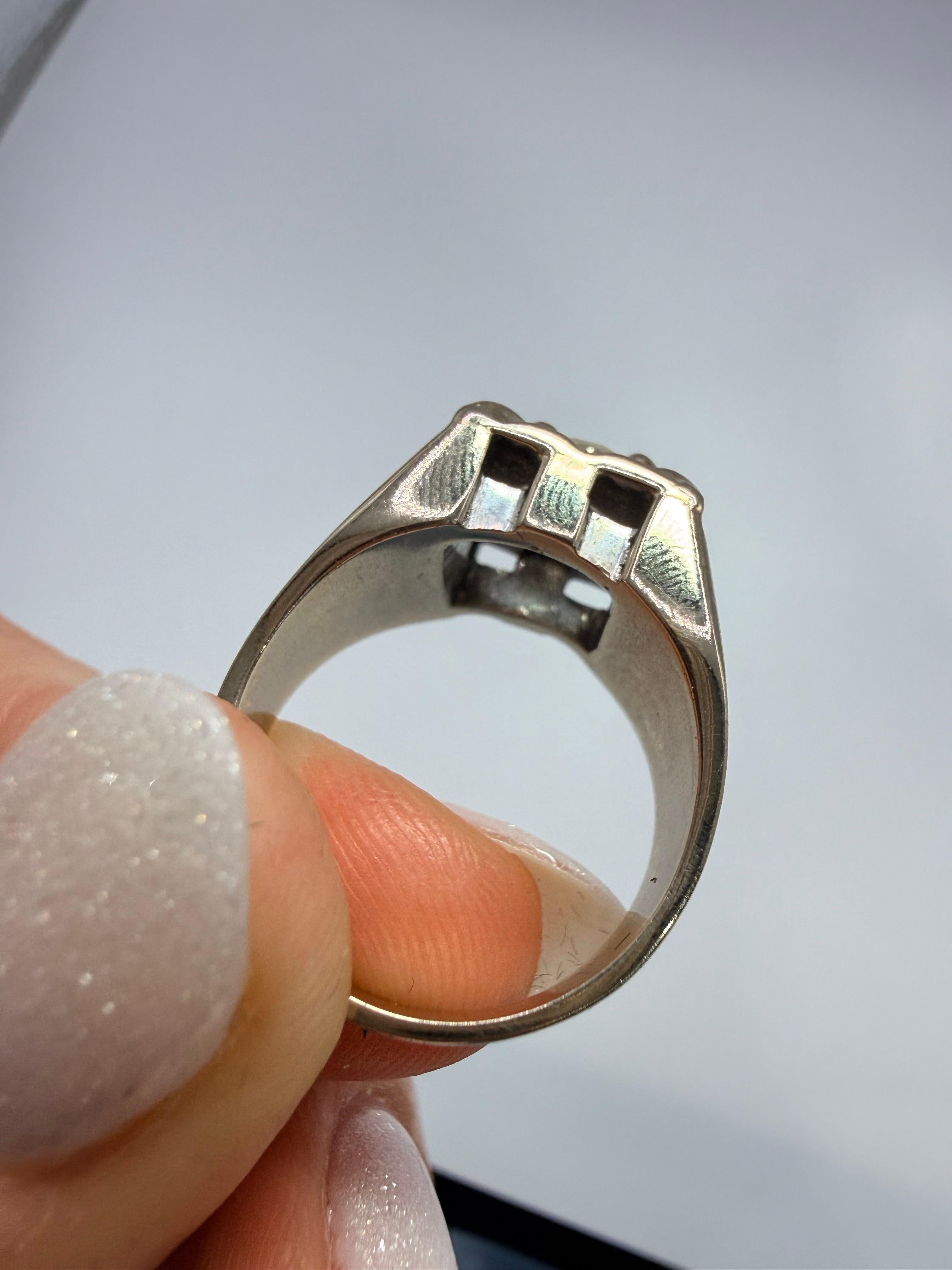 Anello con diamante da uomo 0,50ct Oro 14KT classico In condizioni ottime in vendita a Boca Raton, FL