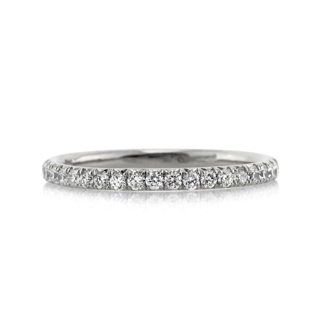 0.50ct Round Brilliant Cut Diamond Wedding Band in Platinum