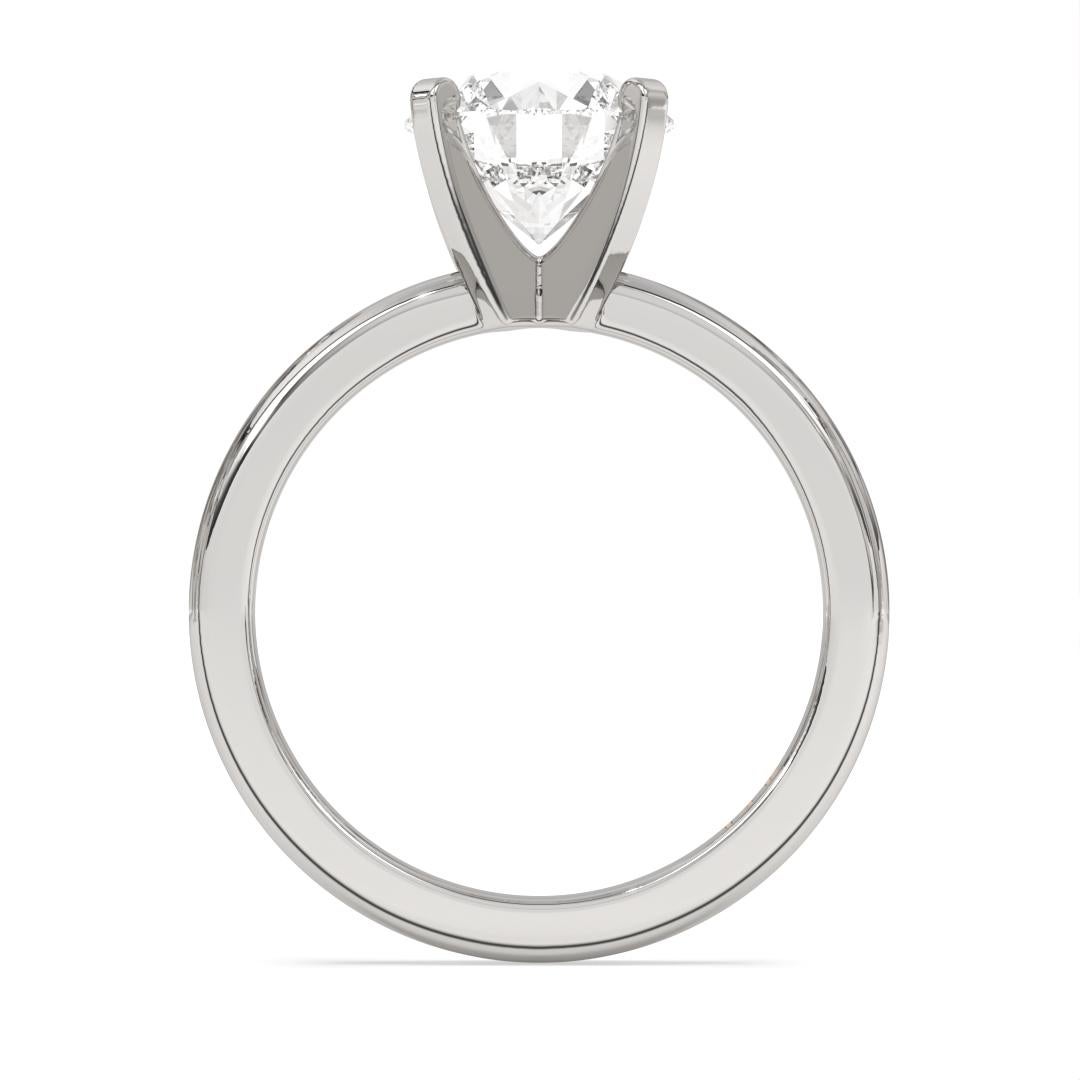 0.50CT Round Cut Solitaire GH-I1 Clarity Natural Diamond Wedding Ring For Sale 7