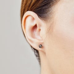 0.50ct Round Rose Cut Diamond Stud Earrings