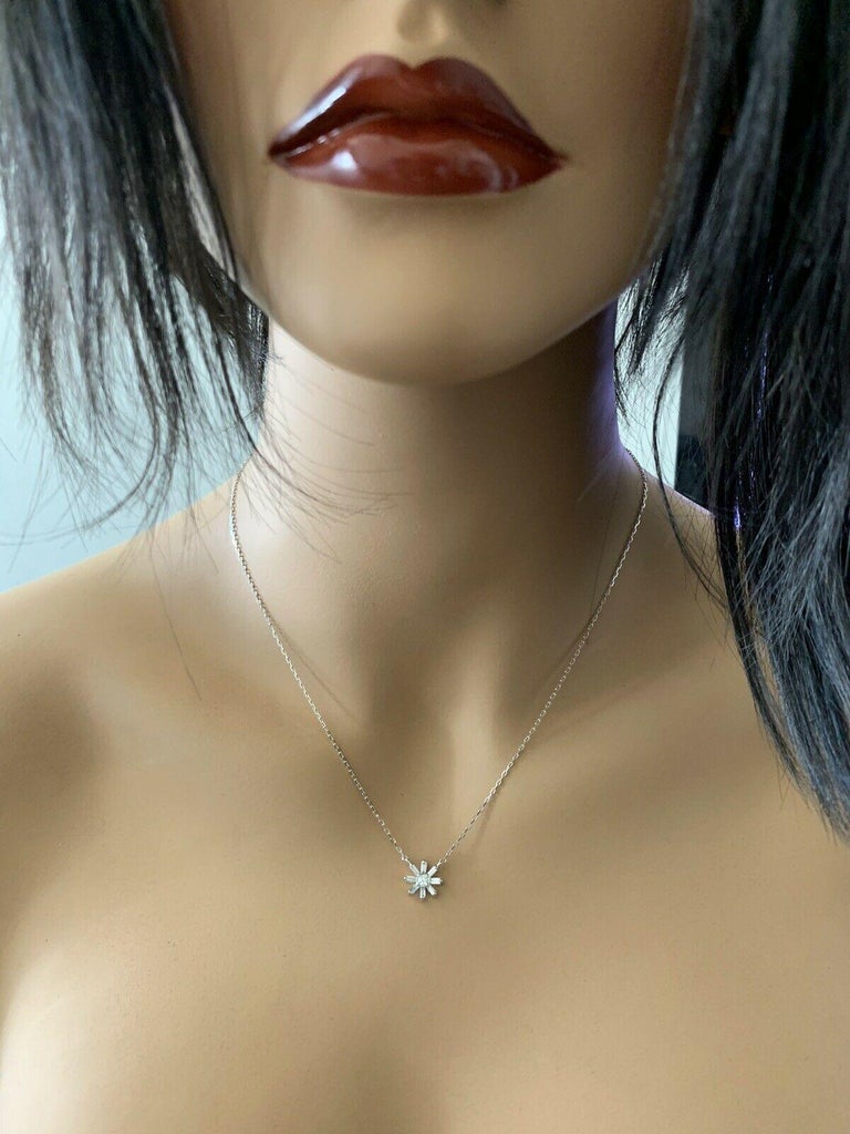 0.50ct Diamond Necklet In 9ct White Gold main image 1
