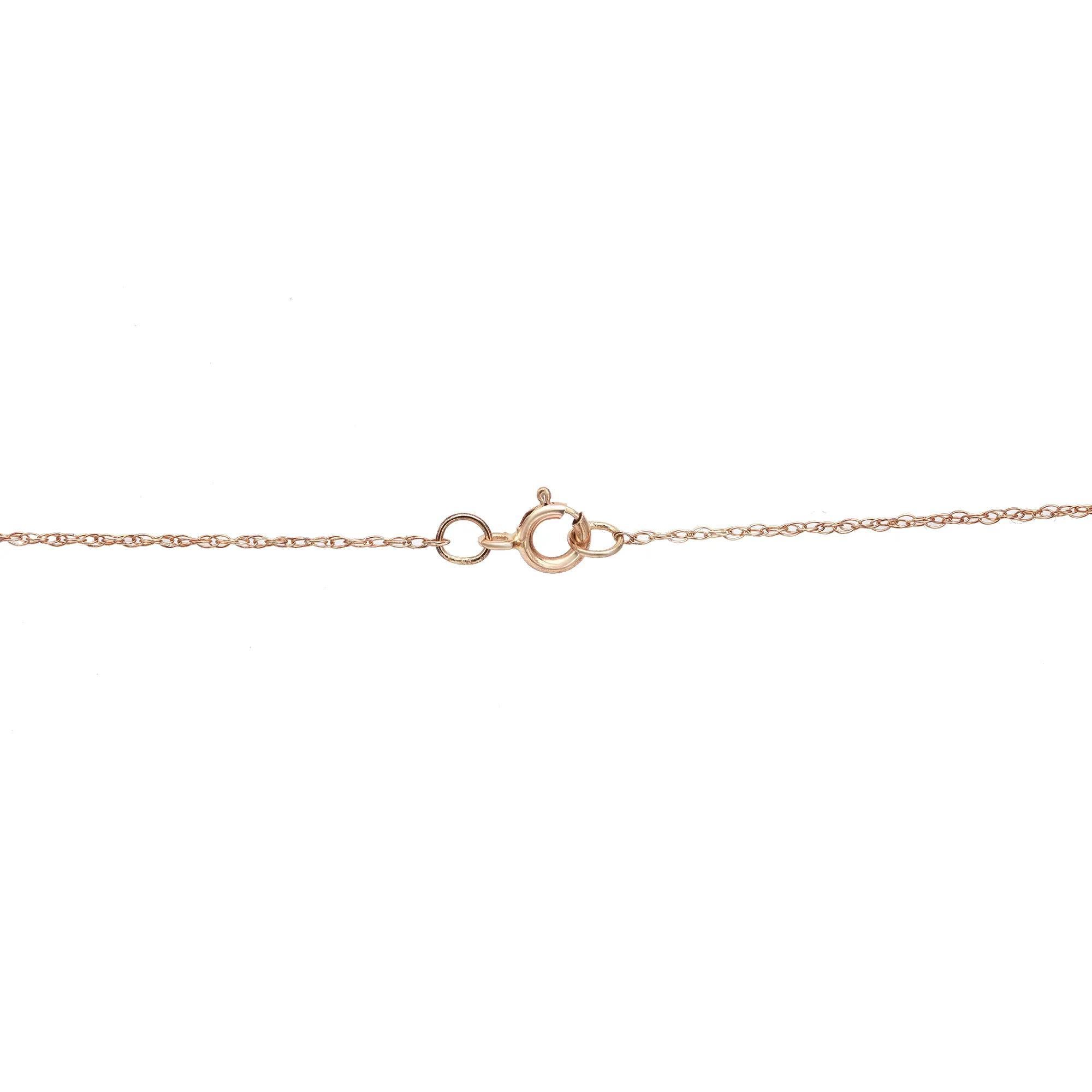 0.50Cttw Prong Set Diamond Round Cut Open Heart Collar Colgante 14K Oro Amarillo en Nuevo estado para la venta en New York, NY
