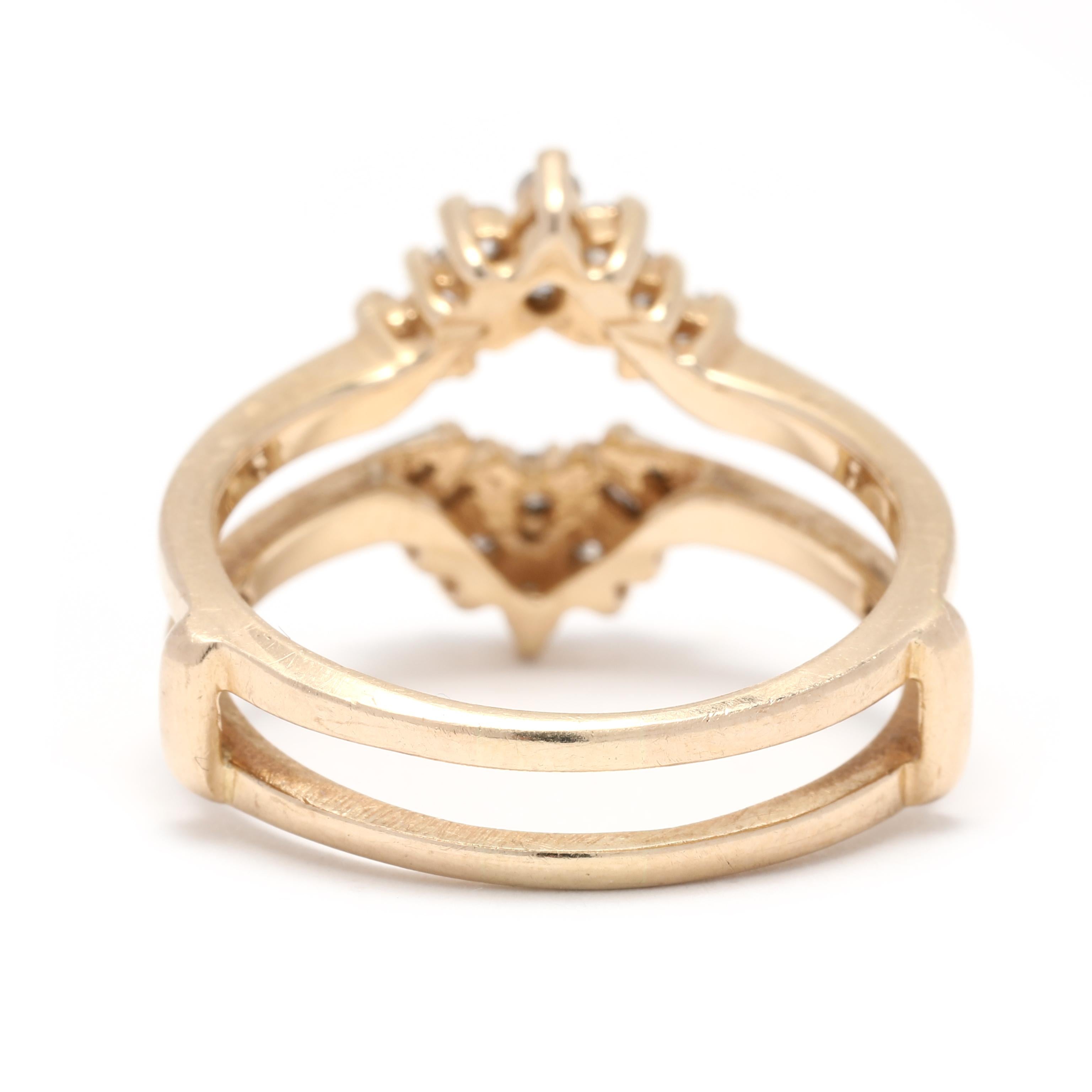 cluster wedding band
