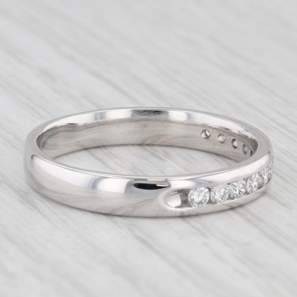 0.50ctw Diamond Men's Wedding Ring 14k White Gold Size 11.25 Band 2