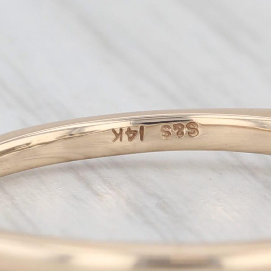 0.50ctw Diamond Ring Guard Enhancer Wedding Bridal 14k Gold Size 8.5 For Sale 1