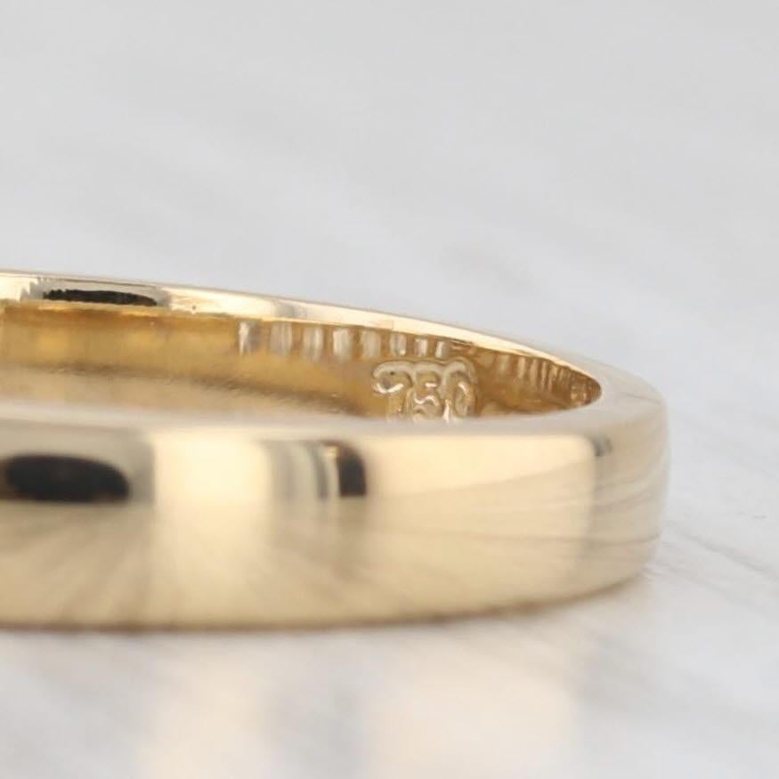 0.50ctw Diamond Wedding Band 18k Yellow Gold Size 6.25 Ring en vente 2