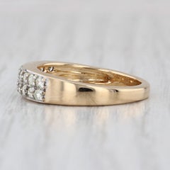0.50ctw Diamond Wedding Band 18k Yellow Gold Stackable Ring Size 6 COA Tomas Rae
