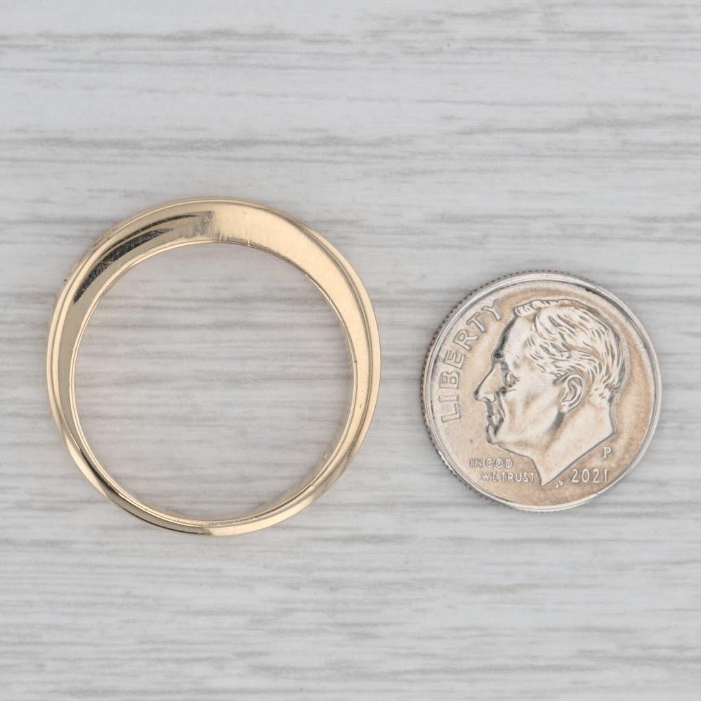 0.50ctw Diamond Women's Wedding Band 14k Yellow Gold Size 6.25 Stackable Ring 4