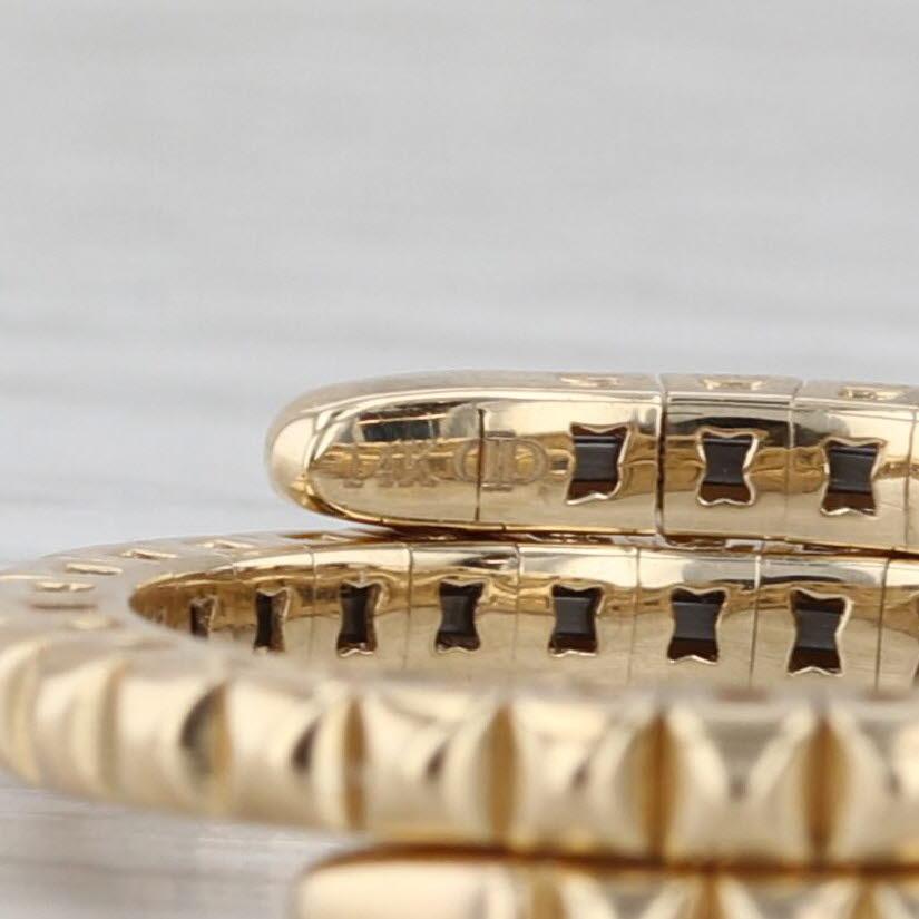 0.50ctw Diamond Wrap Coiled Band Bypass Ring 14k Gold Flexible Size Stackable For Sale 3