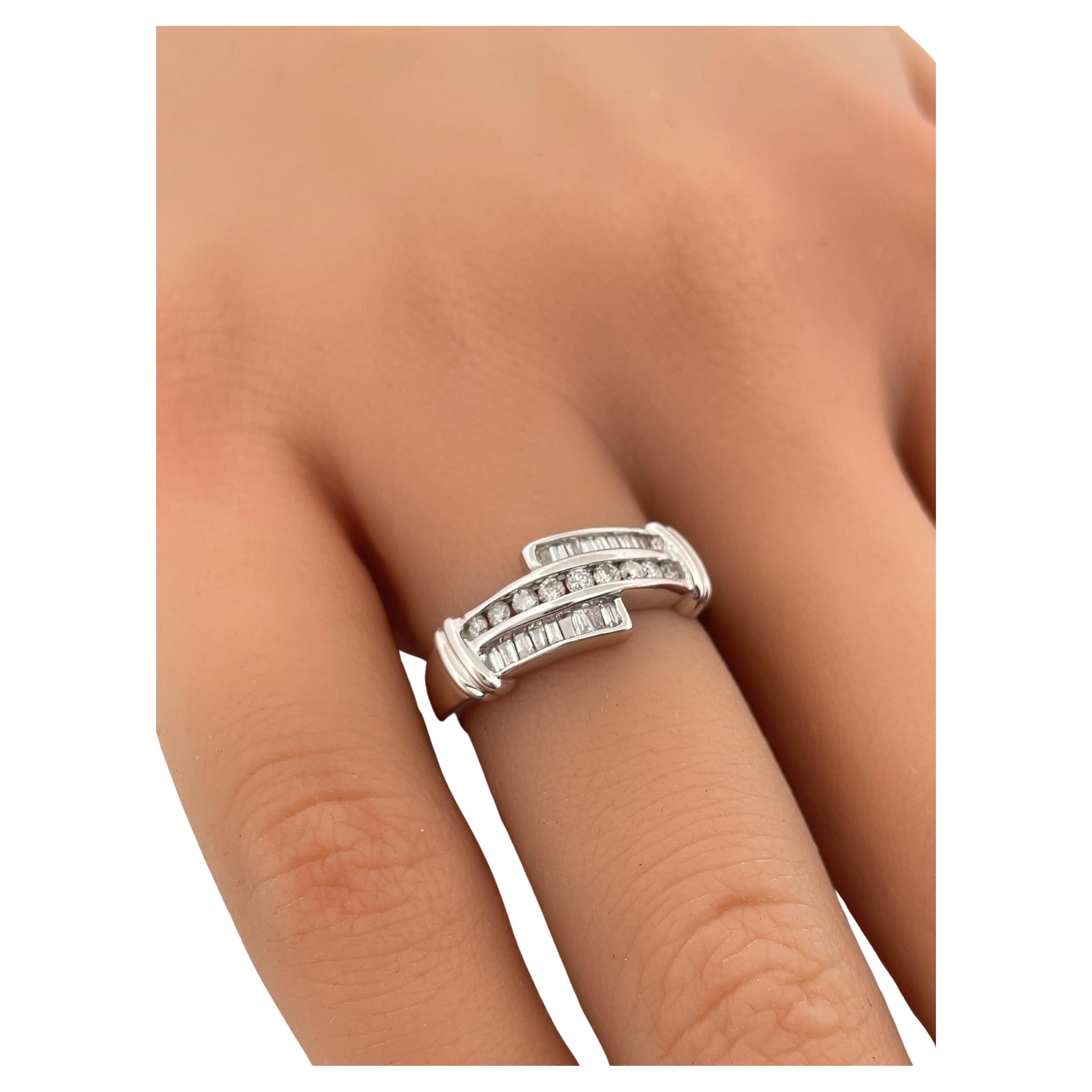 0,50ctw I/J SI2 Diamant Band Set in 14K Weißgold für Damen oder Herren im Angebot