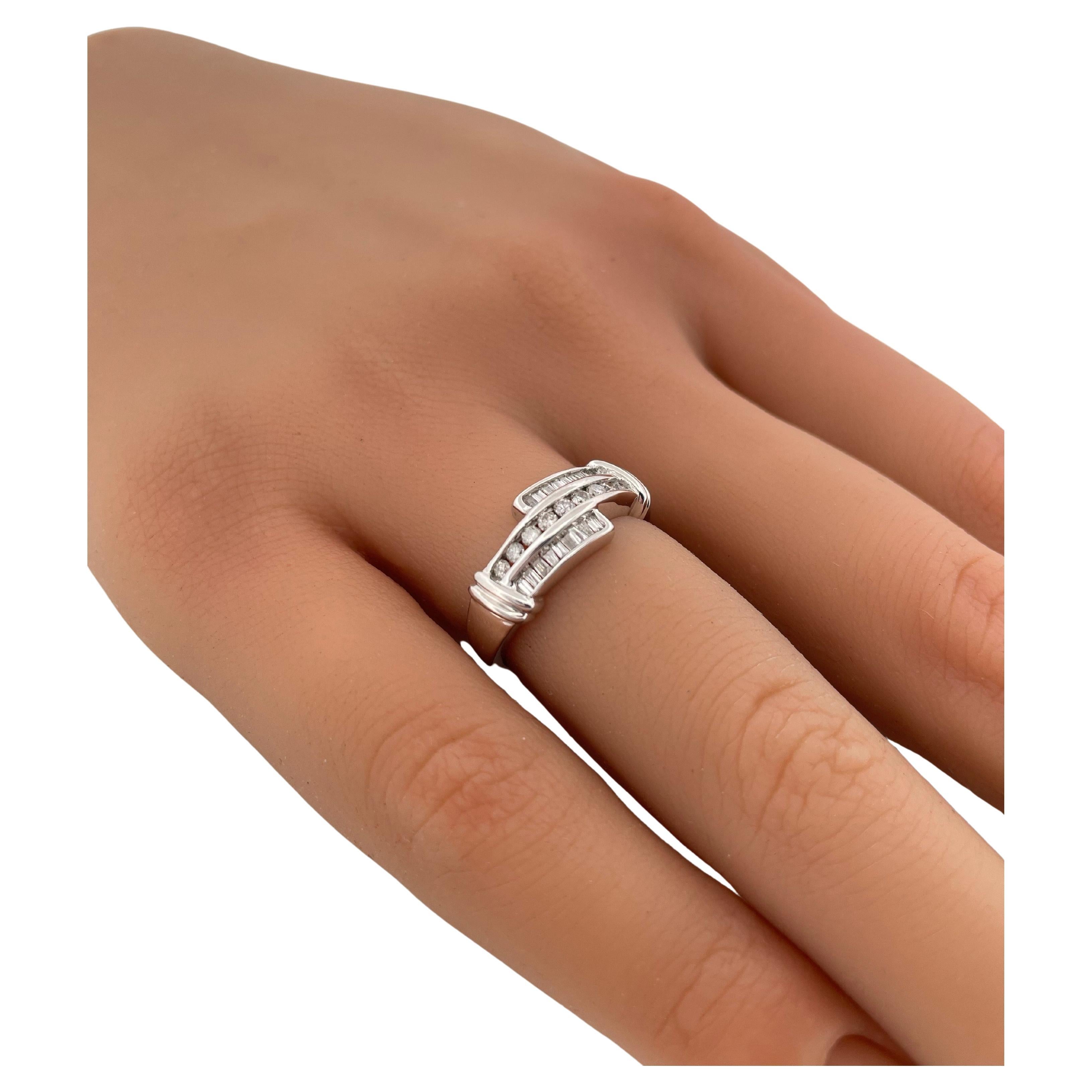 0,50ctw I/J SI2 Diamant Band Set in 14K Weißgold im Angebot 1