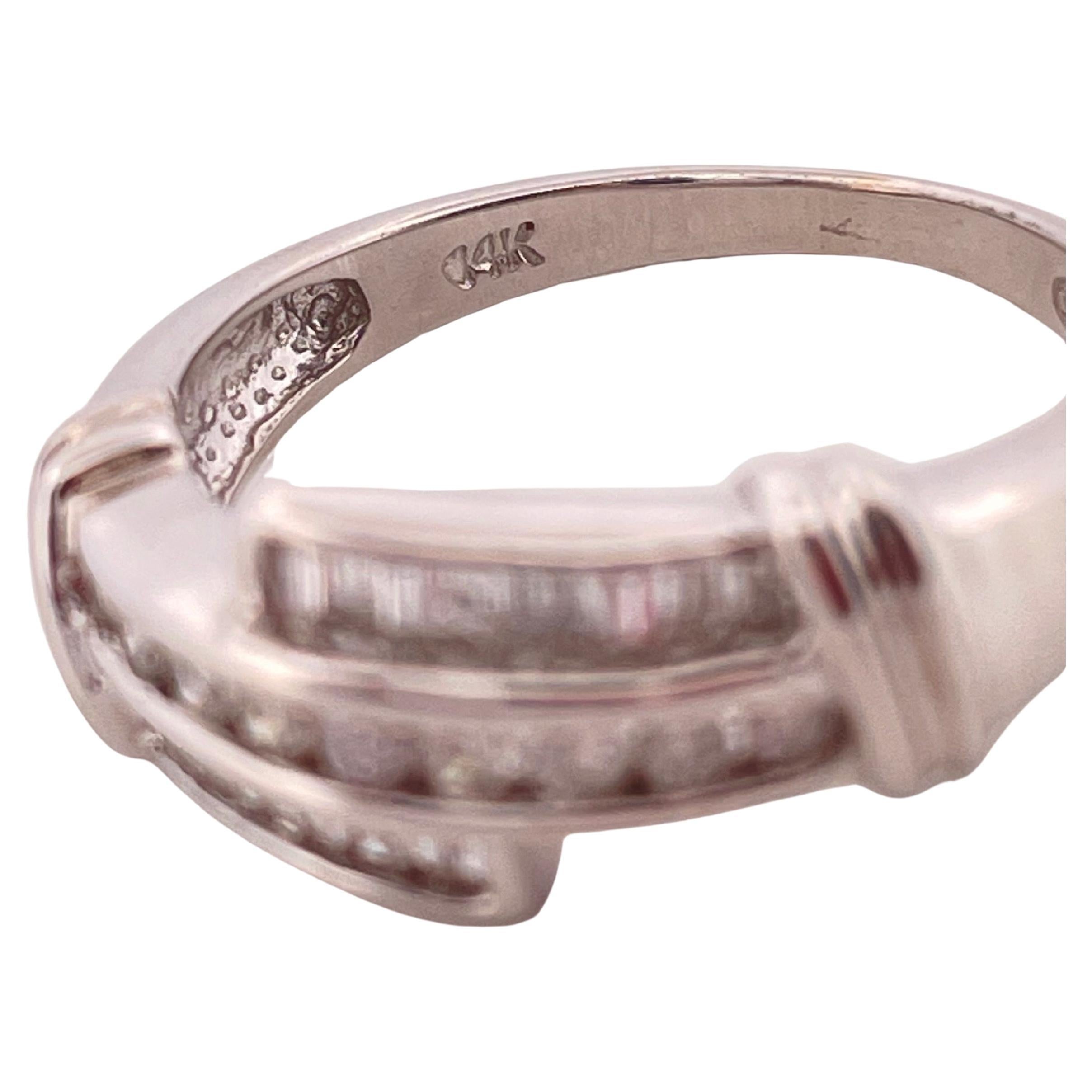 0,50ctw I/J SI2 Diamant Band Set in 14K Weißgold im Angebot 2