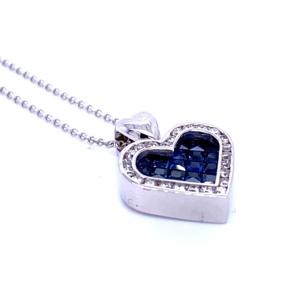 sapphire heart necklace gold